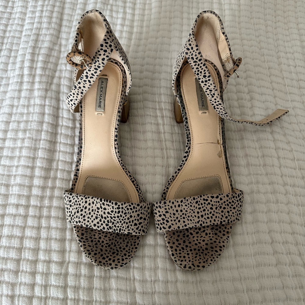 Alex Marie Black and Cream Heels